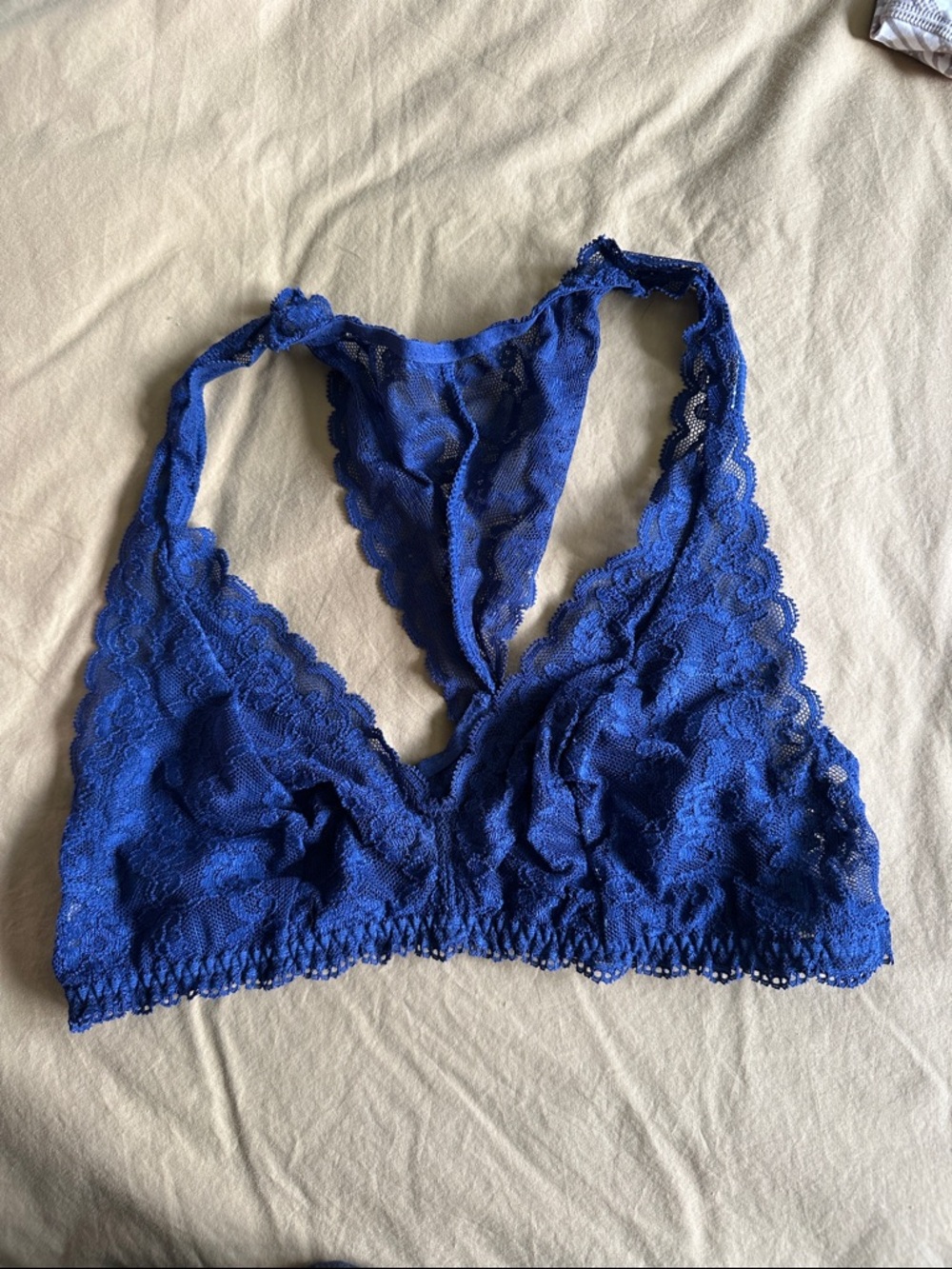 Victoria’s Secret Delicate Lace Bralette in Navy Blue